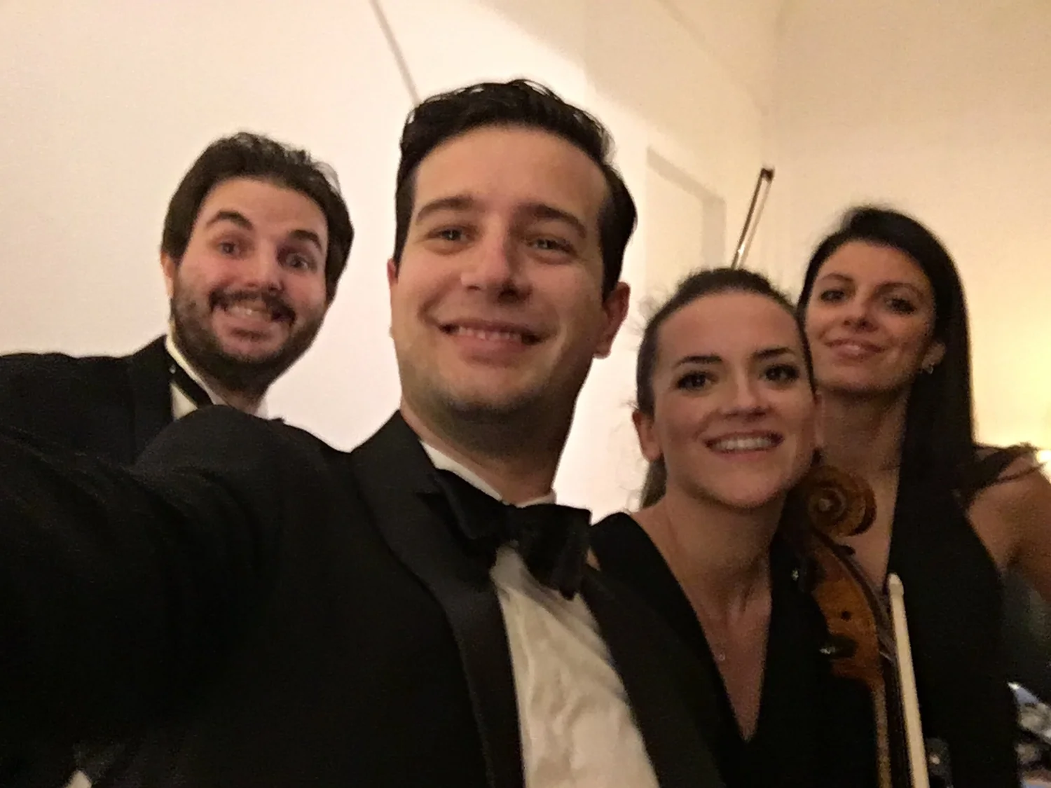 Quartetto Guadagnini selfie after a concert